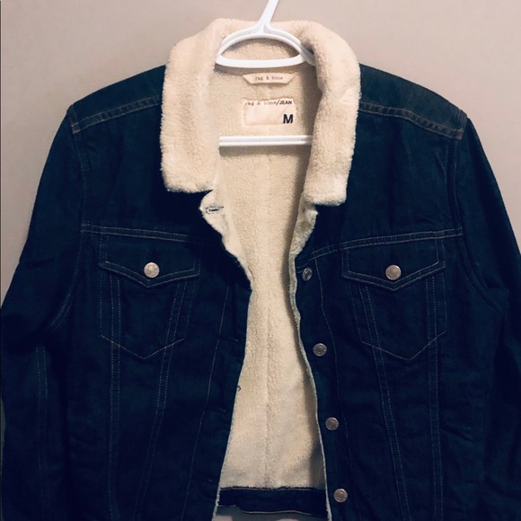 Rag & Bone Sherpa Lined Denim Jacket - Picture 2 of 4